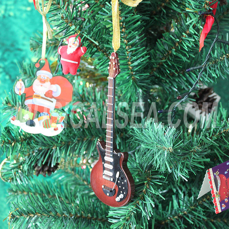 wooden christmas tree ornament
